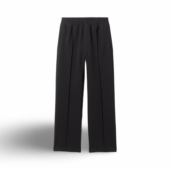 Weekday Ken Straight Leg Sweatpants Joggers Track Pants black EUC Cotton Size L - Picture 1 of 9